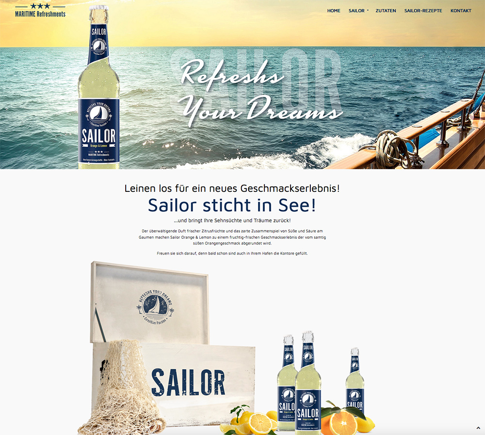 Webdesign Sailor Homepage